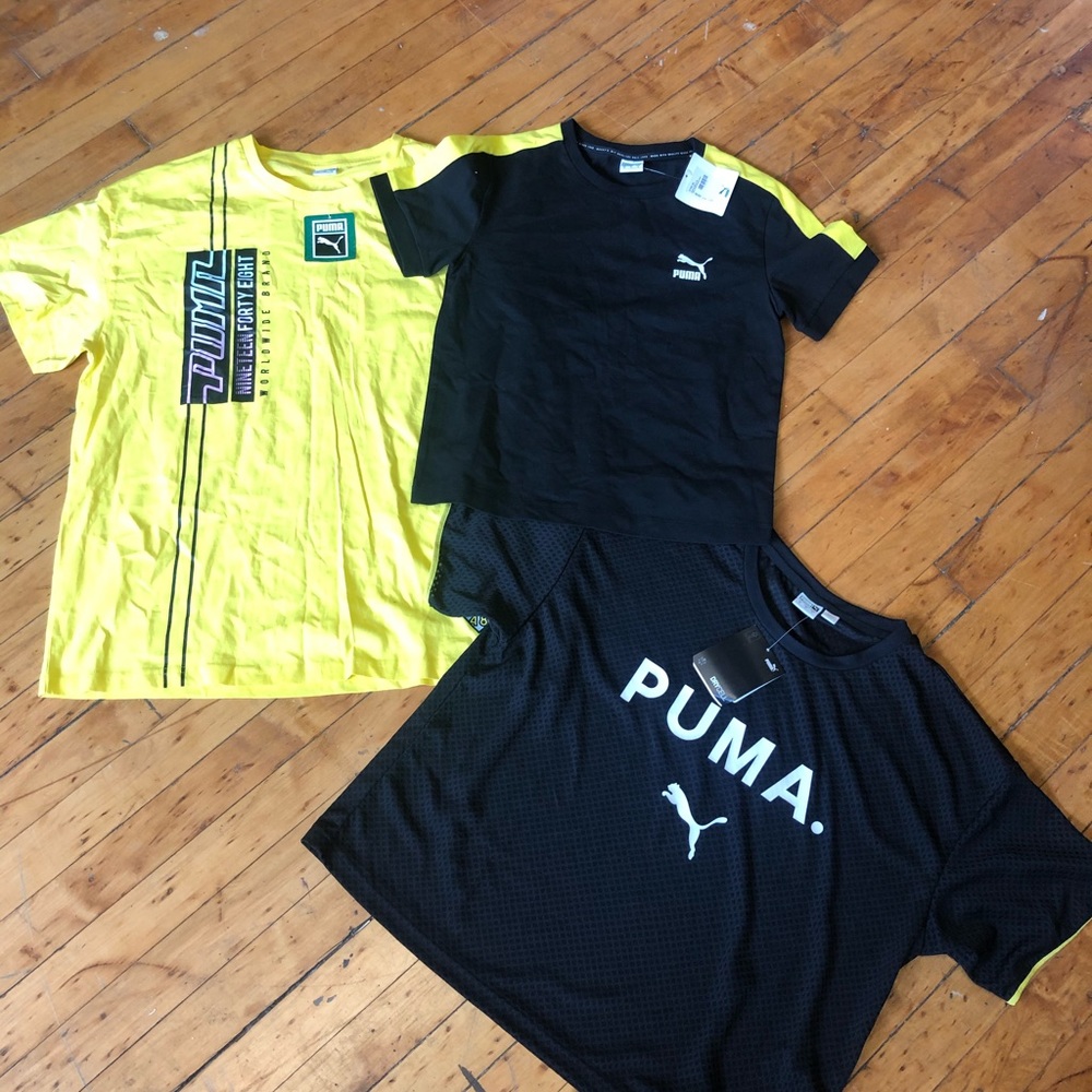 3 puma t-shirts